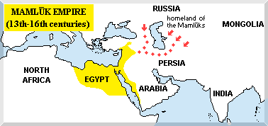 map of the Mamlûk empire