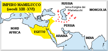 mappa dell'impero mamelucco
