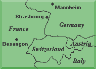 geographic area where the tarot of Besançon spread